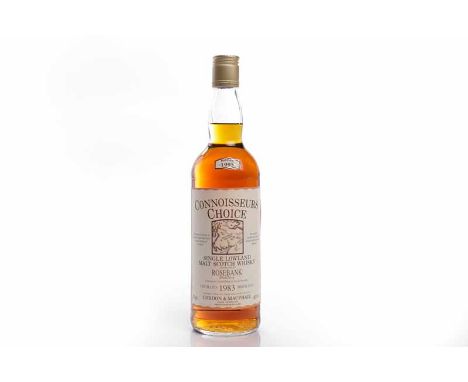 ROSEBANK 1983 CONNOISSEURS CHOICELowland Single Malt Scotch Whisky. Bottled 1995 by Gordon & MacPhail. 70cl, 40% volume. COND