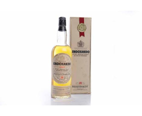 KNOCKANDO 1967Single Malt Scotch Whisky. Distilled 1967, bottled 1980. Distilled and bottled in Scotland by Justerini & Brook