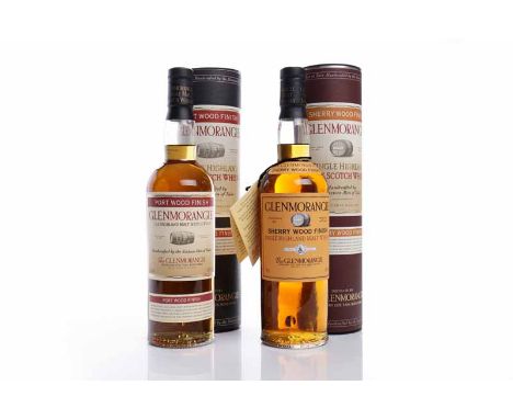 GLENMORANGIE PORT WOOD FINISHHighland Single Malt Scotch Whisky. Matured in American oak casks and finished in port pipes. 70
