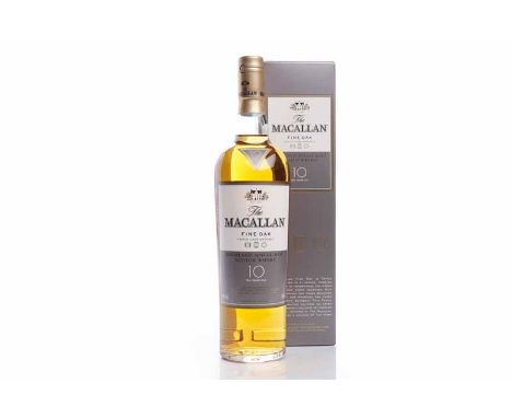 MACALLAN FINE OAK 10 YEARS OLDHighland Single Malt Scotch Whisky. Triple cask matured. Distilled at Easter Elchies. 700ml, 40