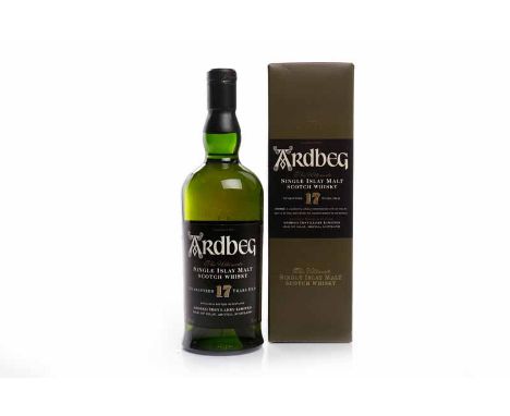 ARDBEG 17 YEARS OLDIslay Single Malt Scotch Whisky. 70cl, 40% volume, in carton.  CONDITION REPORT: Seal: very goodFill: good