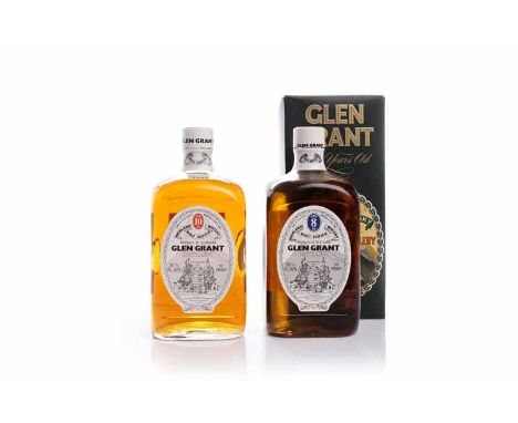 GLEN GRANT 8 YEAR OLD 100° PROOFHighland Single Malt Scotch Whisky. Bottled by Gordon & MacPhail. 262/3fl.oz. 70°proof. Squar