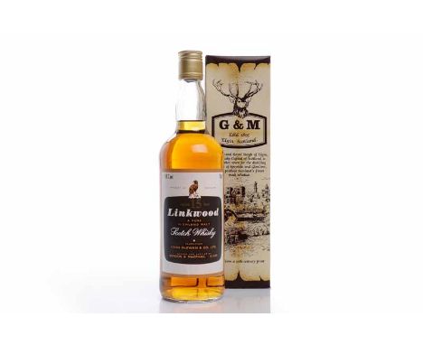 LINKWOOD 15 YEAR OLDSpeyside Single Malt Scotch Whisky. Proprietors: John McEwan & Co. Bottled by Gordon & McPhail. 75cl, 40%