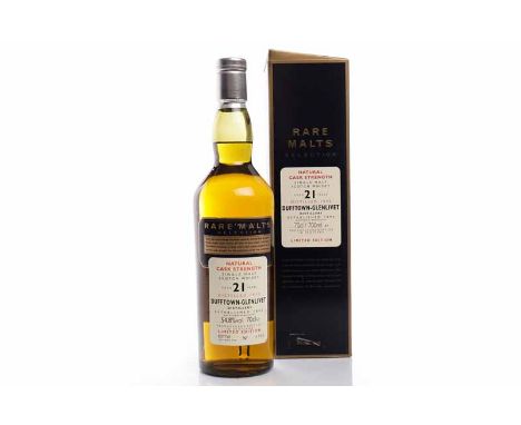 DUFFTOWN-GLENLIVET 1975 RARE MALTS AGED 21 YEARSSingle Malt Scotch Whisky. Limited edition. Bottled September 1997, bottle No