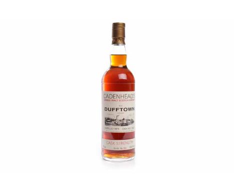 DUFFTOWN 1979 - CADENHEAD'S CASK STRENGTH - CASK No. 17402Single Malt Scotch Whisky. Bottled by William Cadenhead Ltd., 18 Go
