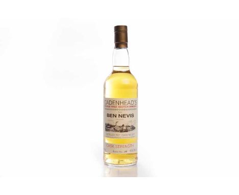 BEN NEVIS 1977 - CADENHEAD'S CASK STRENGTH - CASK No. 217Single Malt Scotch Whisky. Bottled by William Cadenhead Ltd., 18 Gol