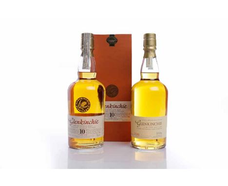 GLENKINCHIE 10 YEARS OLD 'THE EDINBURGH MALT'Lowland Single Malt Scotch Whisky. 70cl, 43% volume, in carton. GLENKINCHIE LIMI