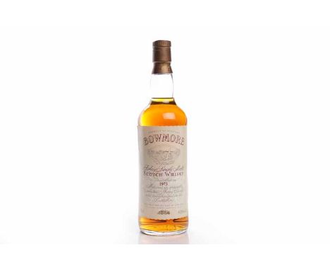 BOWMORE 1973Islay Single Malt Scotch Whisky. Distilled 16th June 1973. Matured in specially selected sherry butts (Nos. 5175 
