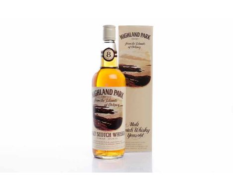 HIGHLAND PARK 8 YEARS OLDSingle Malt Scotch Whisky. Distilled and bottled by James Grant & Co. (Highland Park Distillery) Ltd