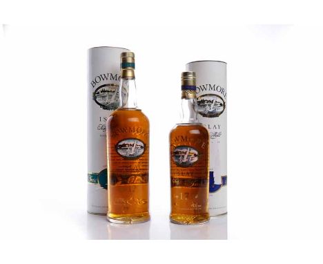 BOWMORE 17 YEAR OLDIslay Single Malt Scotch Whisky. Screen print bottle. 70cl, 43% volume. In tube.BOWMORE 12 YEAR OLDIslay S
