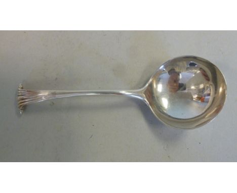 A George III silver Onslow pattern sauce ladle  indistinct marks