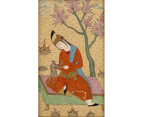 Group of portraitsIndian, comprising of a portrait of Jagat Singh I, depicted holding a sword to one hand walking in traditio