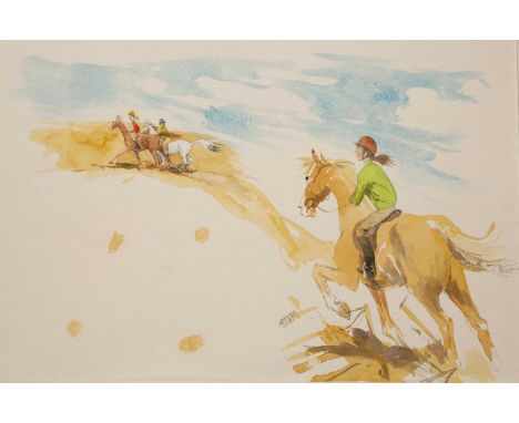 K M Peyton M.B.E (b.1929)A group of the original cover and inside illustrations/artwork painted for her book 'Mr Brown' pub'd