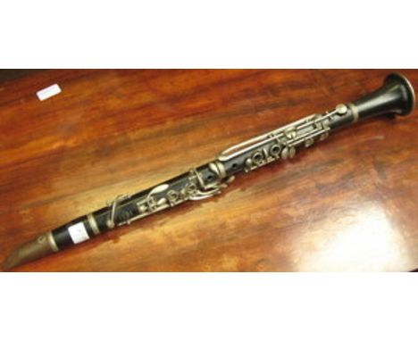 VINTAGE CLARINET, STAMPED J.R. LAFLEUR & SON, LONDON 