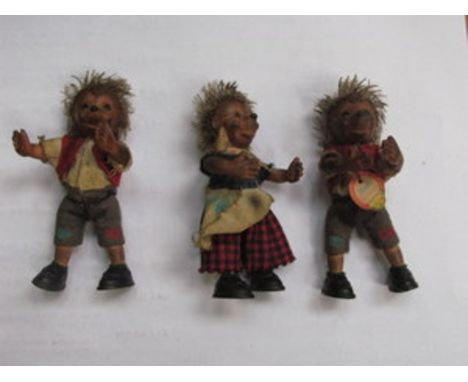 THREE STEIFF MACKI FIGURES 