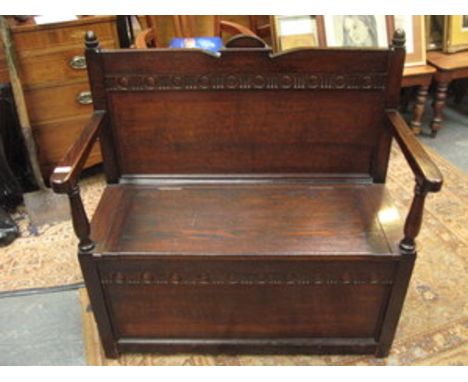 OAK MONK'S BENCH 