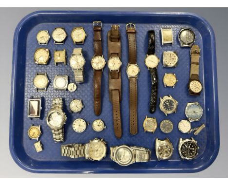 Gent's wristwatches including Everite, Roamer, Avia, Rotary etc CONDITION REPORT: Some copies present including a 'Tag Heuer'