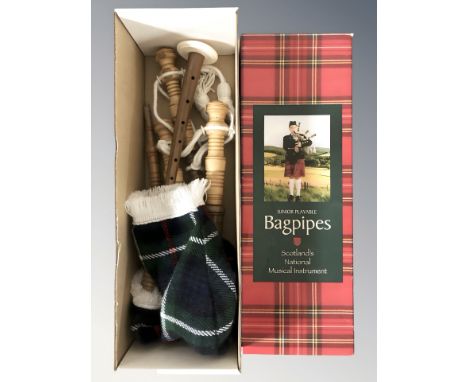 A set of junior bagpipes.