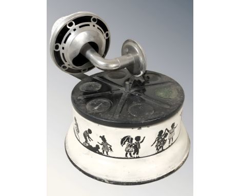 An early 20th century child's gramophone.
