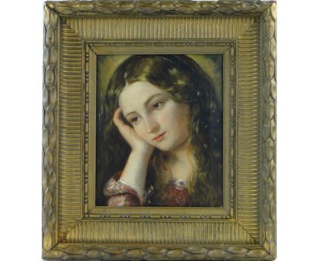 Charles Baxter (1809-1879)
oil on canvas, portrait of a young woman, unsigned, 14" x 12", framed.