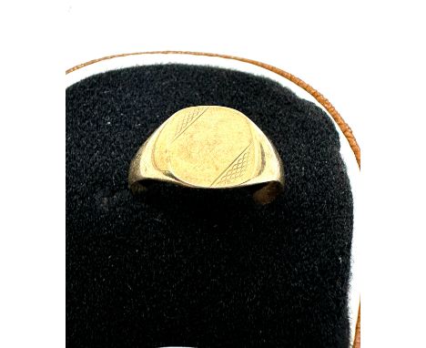 9ct gold chester hallmark signet ring (2.5g) 