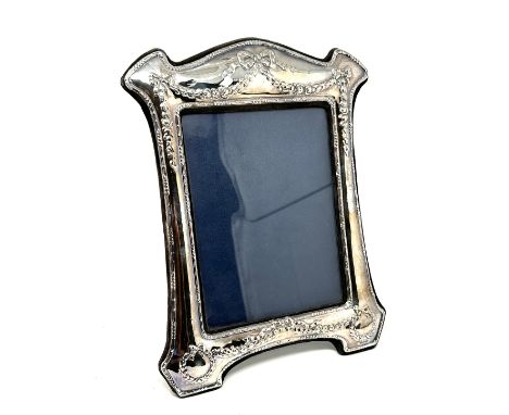 Large vintage silver picture frame measures approx 31cm by 24cm 