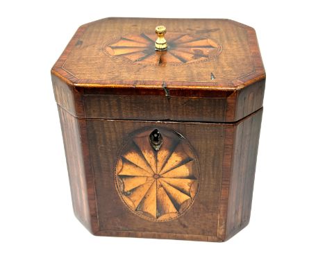 Antique inlaid Tea Caddy Box 
