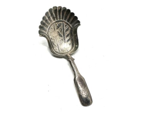 Georgian silver tea caddy spoon 