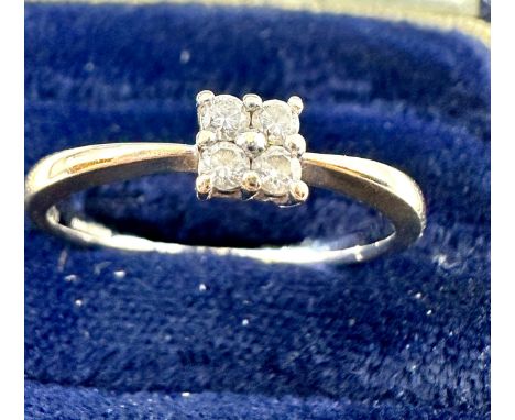 18ct gold diamond ring (2.5g) 