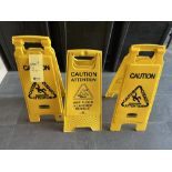 Lot de 3 enseignes CAUTION +