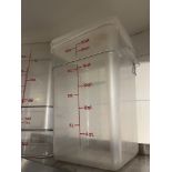 Lot de 7 CAMBRO - bacs à mesurer 22 Qt