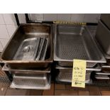 Lot de 13 DROP INS acier inox grandeurs variées