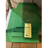 Lot de 4 planches à découper- vertes