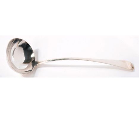 A GEORGE III SILVER SOUP LADLE, OLD ENGLISH PATTERN, BY JAMES BOULT, LONDON 1816, 4OZS 