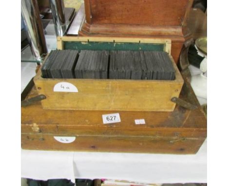 Glass slides of Salonika - Two wooden boxes containing approximately 188 glass slides of Salonika, Greece. Taken around the e