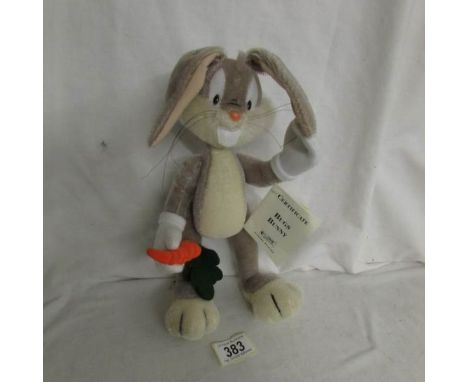 A Steiff Warner Brothers Looney Toons Bugs Bunny. ****Condition report**** Postage to Mainland UK £20+VAT=£24