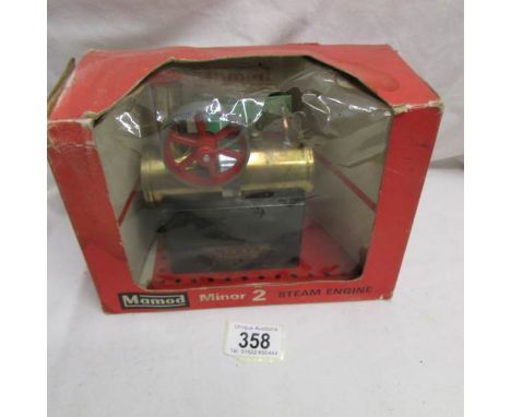 A boxed Mamod Minor 2 stationary steam engine (missing burner).