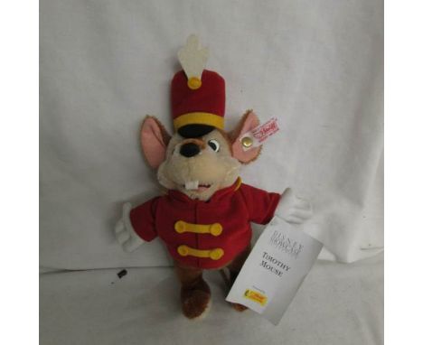 A Steiff figure of Walt Disney's Dumbo character 'Timothy Mouse'.