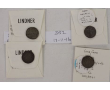 FOUR LONG CROSS PENNIES. Four Long Cross Henry 111 silver pennies, all ex Eaglen from the Brussels Hoard including 1/ Sold th