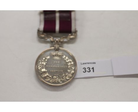 A MERITORIUS SERVICE MEDAL. A George V1 Meritorius Service Medal named to 25381 Sjt R Bennett Royal Engineers. Forces War Rec