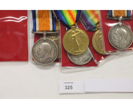 THREE GT WAR PAIRS SLI / OX & BUCKS LI /Q O R GLASGOW YEO. British War & Victory Medals named to 1. 20555 Pte P T Cooke Som L