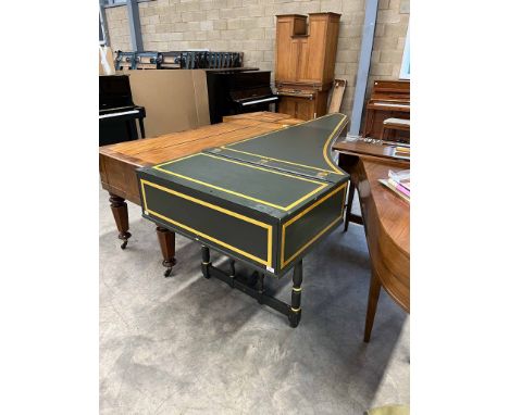 Robert Goble Oxford (c1978) A 7ft 6in double manual harpsichord in a green painted case. There is VAT on this Lot. AMENDMENT 