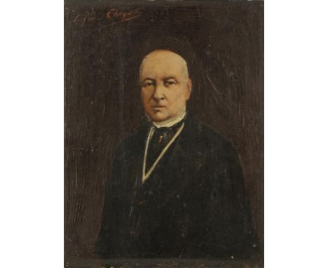 FRENCH SCHOOL, 19TH/20TH CENTURY A pair of half-length portrait studies of man and woman, both bearing signature, 'Eugene Chi
