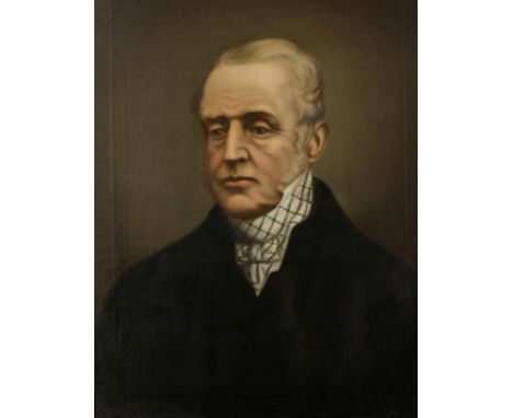 ENGLISH SCHOOL, 19th century, A bust length portrait of Reverend George Pickard-Cambridge (1790-1868) of Bloxworth, Dorset, o