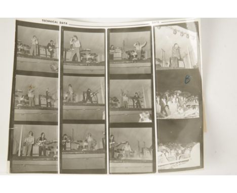 A LARGE COLLECTION OF NEGATIVES AND PRINTS relating to rock and jazz musicians, including: Acker Bilk, The Who, Chris Barber,