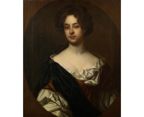 CIRCLE OF WILLEM WISSING (1656-1687) A bust length portrait of a lady, believed to be one of the sisters of Sir John Trenchar