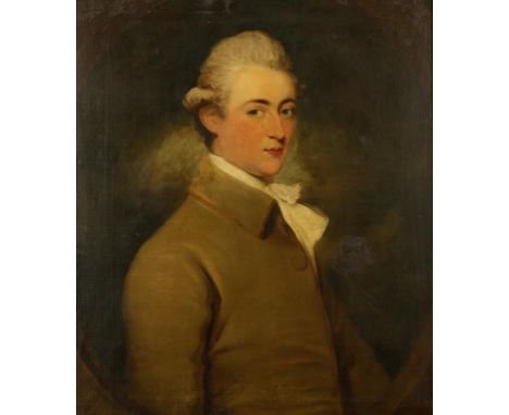 CIRCLE OF DAVID MARTIN (1737-1797) A bust length portrait of a gentleman, believed to be William Trenchard of Lytchett Matrav