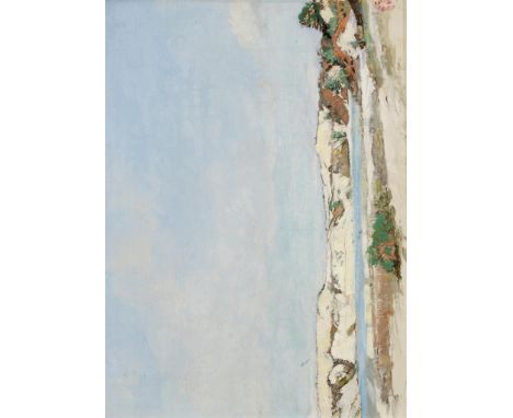 GEORGE SPENCER WATSON (1869-1934) 'The Blue Pool', oil on panel, 11.25" x 15.25". See illustration. Provenance: With applied 