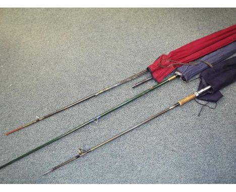 Angling - An Abu Ledger Light 123, three piece fishing rod, a Bernard Sealey & Co Tudor works Reditch three piece fishing rod