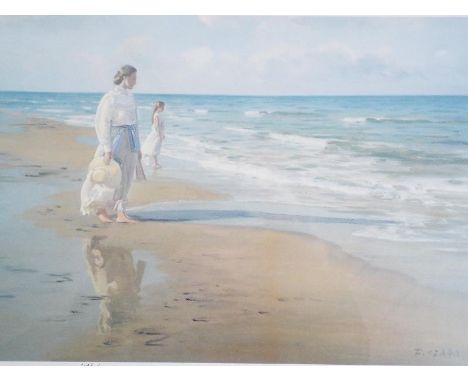 After Felix Sierra - A print entitled Morning Thoughts, issued in a limited edition of 850 (No 671), signed in pencil to the 